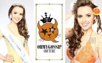 Miss Earth Sweden 2012 Camilla Hansson joined the army of Ohmygossip Couture beauty title holders