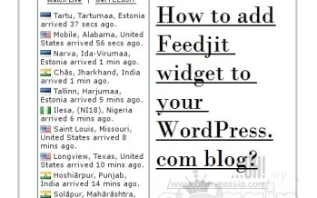 Live Traffic Feed: How to add Feedjit widget to your WordPress.com blog?